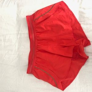 Lululemon shorts in red/coral